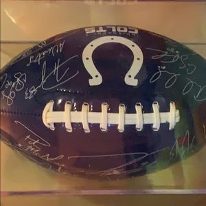 Replica of Autographed colts football